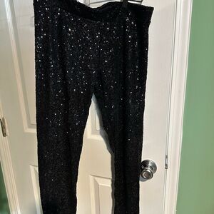2013 PINK Victoria Secret Black Sequin Pants
